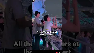 All BTS Members At Jhope S Concert Bts Jhope Concert Trending Army Viral Btslive 