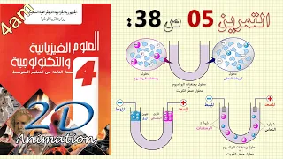 حل التمرين 05 ص 38 من الكتاب المدرسي فيزياء 4متوسط 