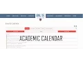 BUE Academic Calendar