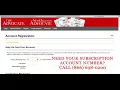 e-Edition Current Subscriber Registration