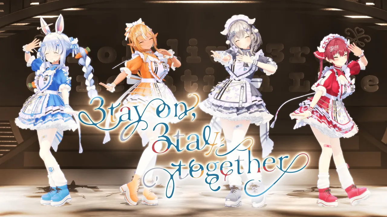 【MV】3tay on, 3tay together (兎田ぺこら/不知火フレア/白銀ノエル/宝鐘マリン) 【 #HOLOLIVEFANTASY 】