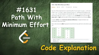 Path With Minimum Effort Live Coding with Explanation Leetcode