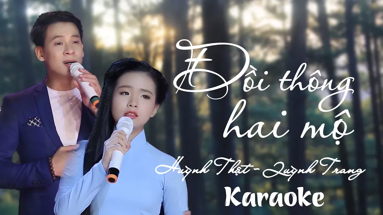[KARAOKE] Đồi Thông Hai Mộ - Quỳnh Trang ft Huỳnh Thật