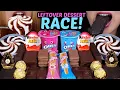 Download Lagu ASMR LEFTOVER DESSERT RACE! BLUE VS PINK CHOCOLATE DIP CUPS, KINDER EGGS, ICE CREAM SUNDAE, FERRERO