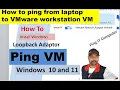 How to PING physical PC to a Virtual PC in VMware Workstation Pro 17