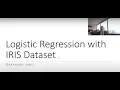 Logistic Regression Overview with the Iris Dataset
