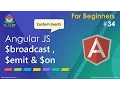 AngularJs Broadcast Emit and Custom Events