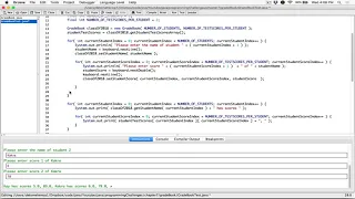 7 8 Part 3 Grade Book - Java