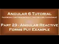 Angular reactive forms put example