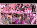 Coach Pink Denim NOPE DIY Pink Denim Junk Bag Tutorial