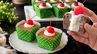 Chocolate hokaido cupcake with cheese cream