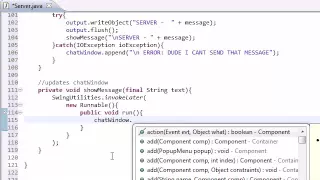 Intermediate Java Tutorial 46 Displaying Messages in the Chat Window