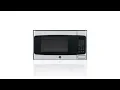 GE 1 1-cu ft 950-Watt Countertop Microwave Stainless Steel