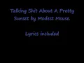 Talking Shit About A Pretty Sunset by Modest Mouse lyrics included