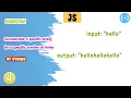 Javascript Exercise Concatenate Specify A String practise code