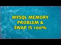 MySql Memory problem swap is 100 2 Solutions