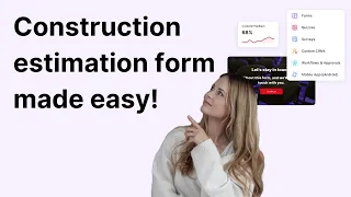 Create your construction cost estimation form easily