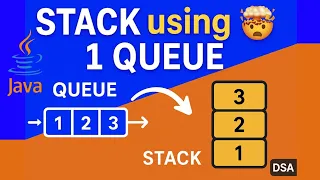 Stack Using Single Queue Data Structures Interview Question Explained