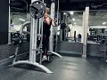 Heel elevated smith machine squat