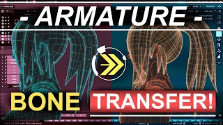 Blender Transfer Bones BETWEEN Armatures In 60 Seconds