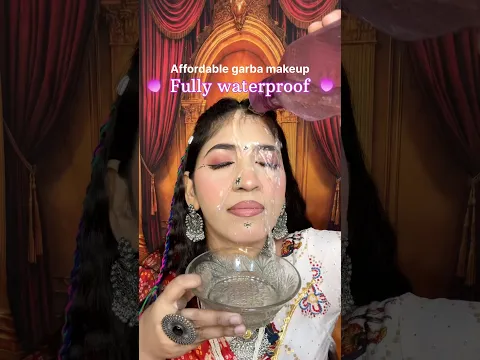 Garba makeup look #shorts #ytshorts #waterproof