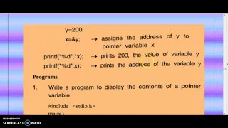 ACCESSING A VARIABLE THROUGH ITS POINTER