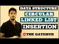 Circular Linked list Insertion at Beginning Ending Specified Position Data Structure