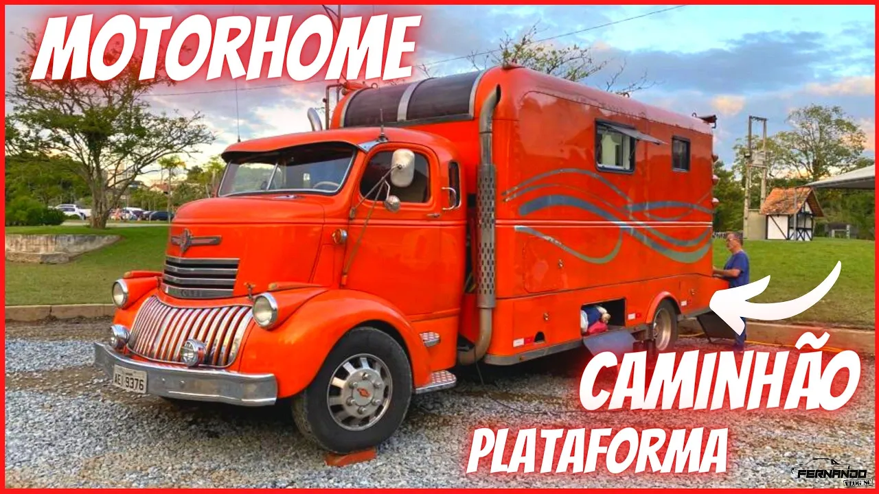 CHEVROLET COE 1946 CAMINHÃO PLATAFORMA TRANSFORMADO EM "MOTORHOME" #motorhome #chevrolet