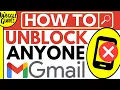 how to unblock an email address in Gmail app