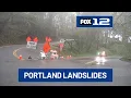 Portland metro faces several landslides road closures due to heavy rain