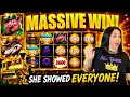 MASSIVE WIN Slot Queen Shows Everyone How It s Done