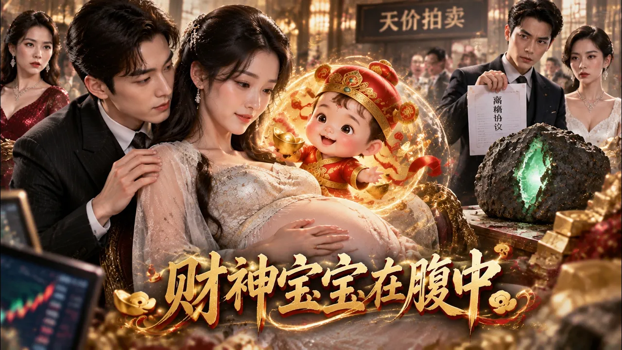 震撼首播小財神投胎棄婦腹中,指導炒股賭石逆襲!三百萬拍廢料原石一刀切開反轉打臉