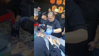 ملا عمار الكناني يخدم في المواكب 