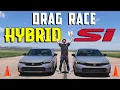 That WASN T Supposed to Happen 2025 Honda Civic Si vs Hybrid Drag Race