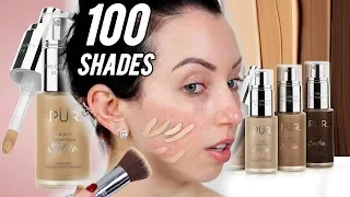 WORTH THE HYPE PUR 4-in-1 Selfie Foundation First Impression Review Demo Dry Skin