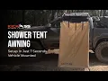 KickAss Shower Tent Awning - Setup in just 7 seconds