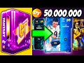 I Spent 51 MILLION COINS on Golden Ticket Packs It Got Insane