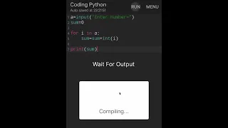 Sum Of Numbers Python coding