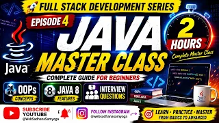 Full Stack Development Series Ep 4 Java Master Class OOPs Java 8 Features Interview Questions