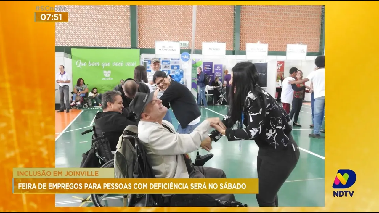 Inclusão em Joinville: feira de empregos para pessoas com deficiência será no sábado
