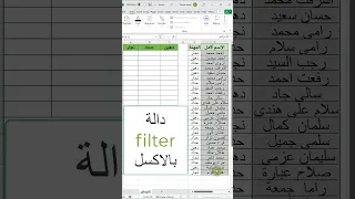 129 دالة Filter بالاكسل اكسل ورود مايكروسوفت بوربوينت اكسيل Excel تكنوسكور 