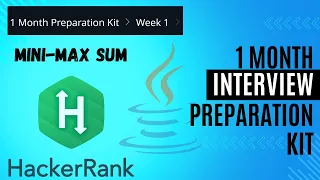 Mini Max Sum Hackerrank Solution Java Week 1 Interview Kit Problem Solving Basic