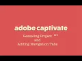 Captivate tips Re-scale Project Slide Size Adding Navigation Tabs
