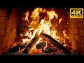 🔥 Open haard met zacht vuur en fluisterende knisperingen – 12 uur rust (Fireplace 4K)
