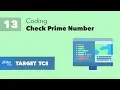 L13 - C Program To Check Prime Number