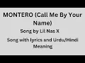 Montero song with and meaning