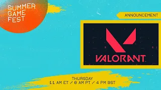 VALORANT Update and Announcement Thursday 11 am ET 8 am PT