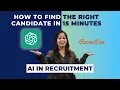 AI in Recruitment DorkGPT Recruitin Merlin How to find the right candidate in 15 minutes