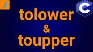 C tolower and toupper