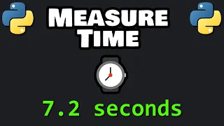 How to measure EXECUTION TIME in Python
